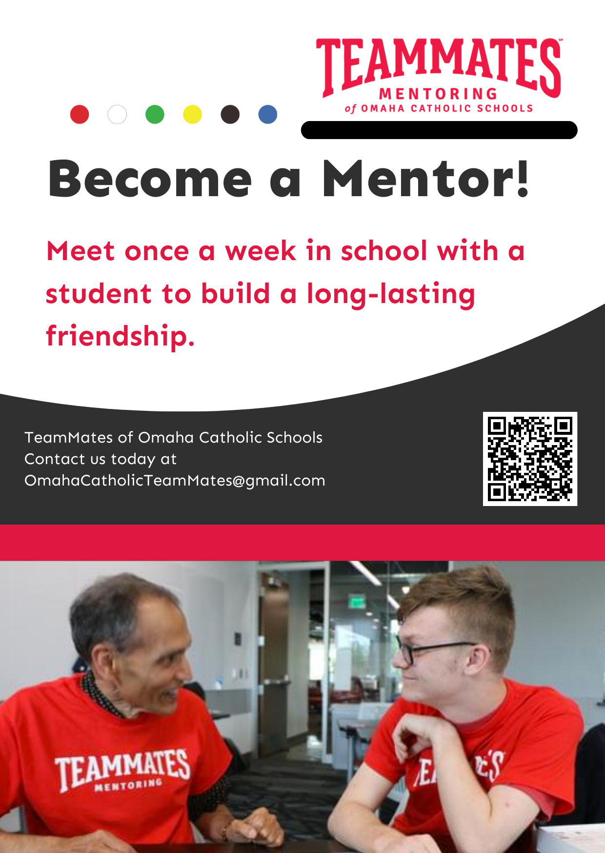 OCS TeamMates Mentor Recruitment Flyer