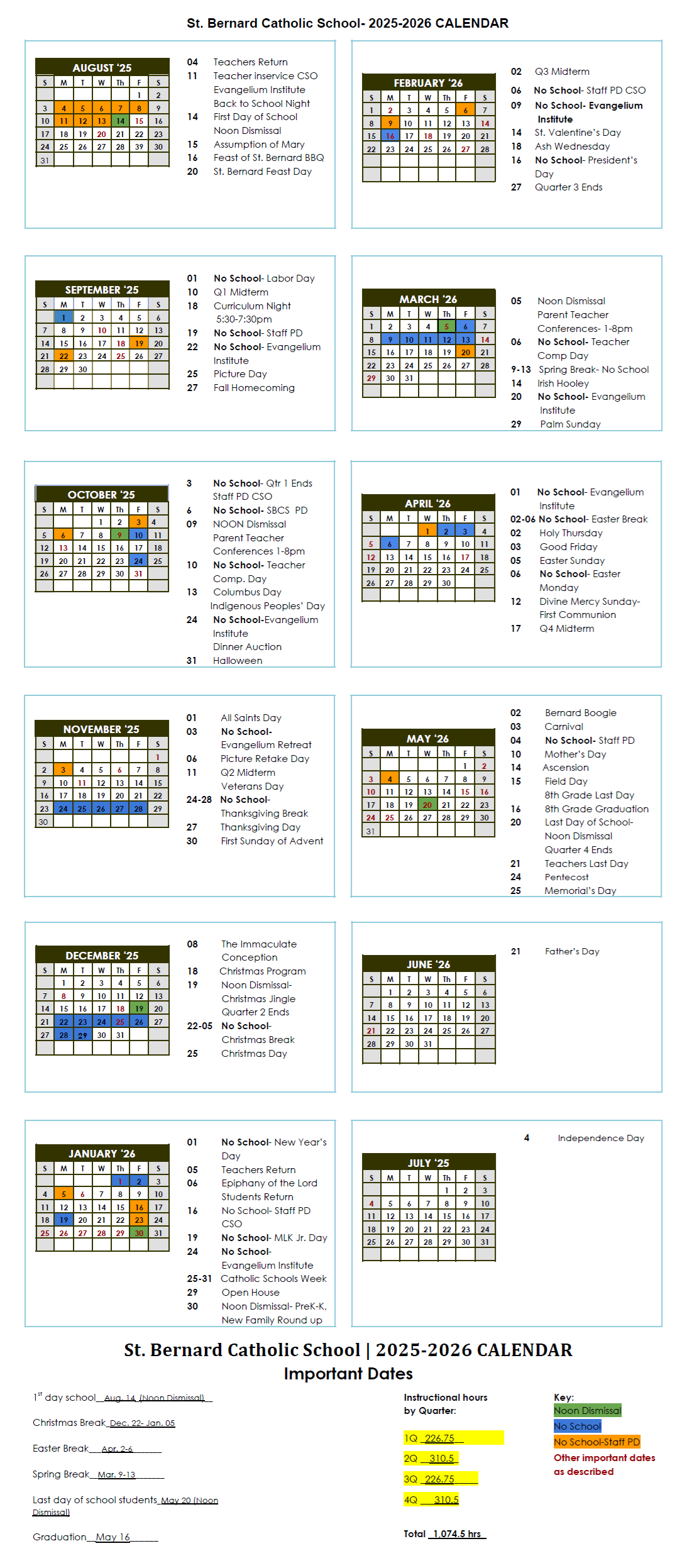 SBCS 2025-2026 School Year