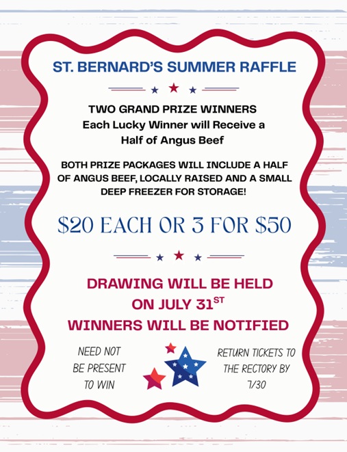 SBCS Summer Raffle June 2026