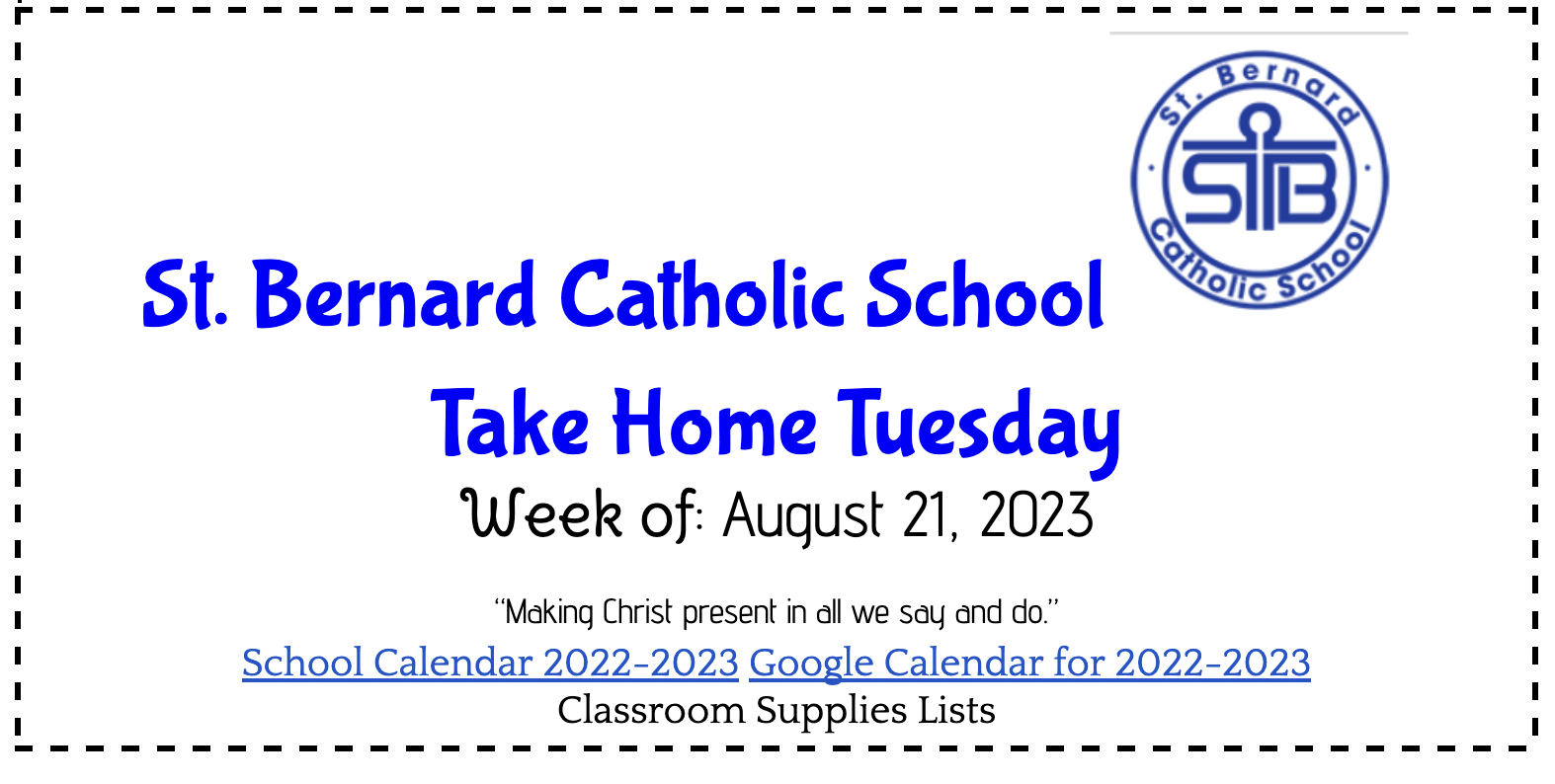 Newsletter SBCS in Omaha Benson neighborhood